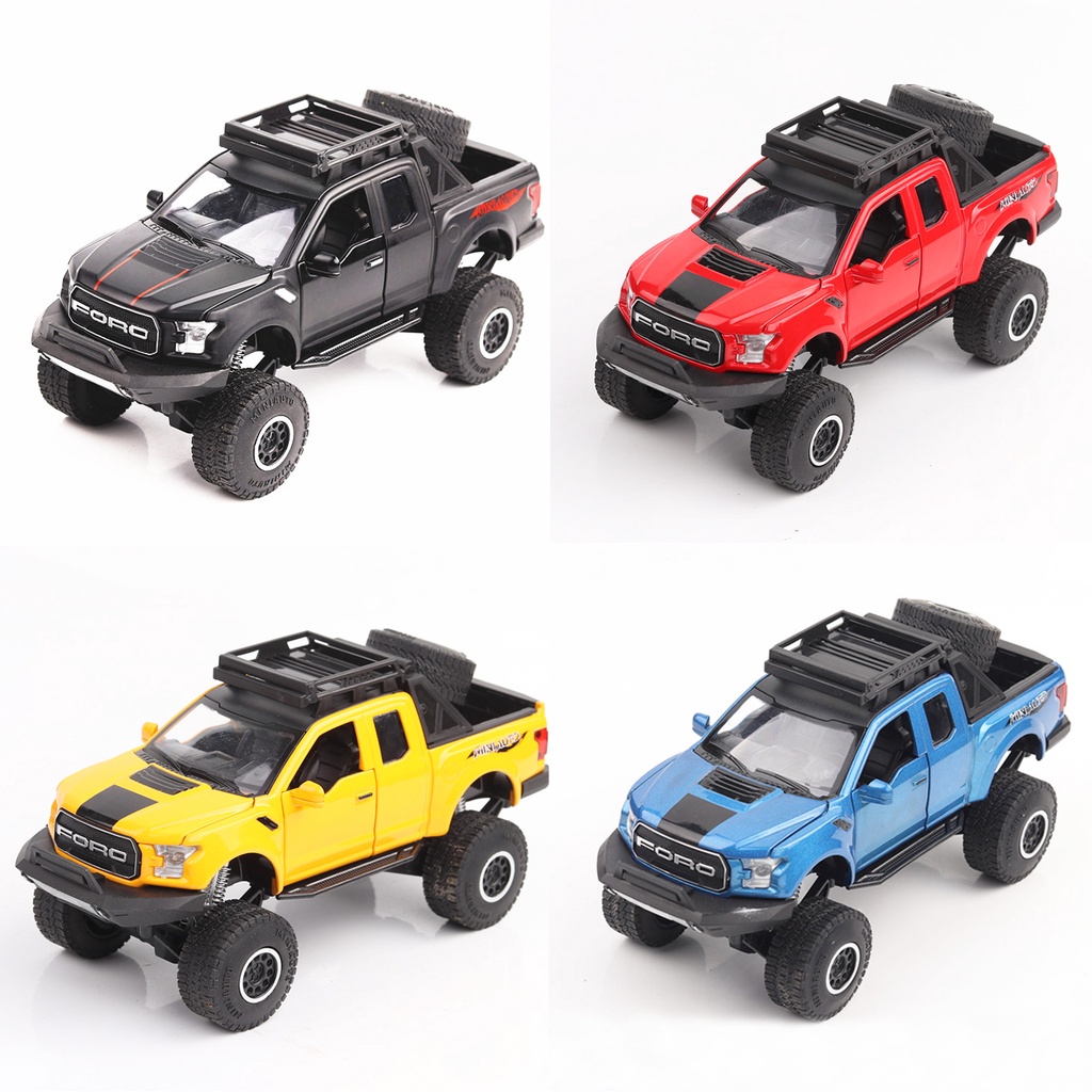 Xe đồ chơi Ford F150 Raptor Offroad tỉ lệ 1:32 kim loại cao cấp, có nhún, đèn và âm thanh