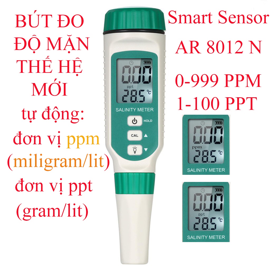 MÁY ĐO ĐỘ MẶN NƯỚC SMART SENSOR [CHÍNH HÃNG] AR8012N