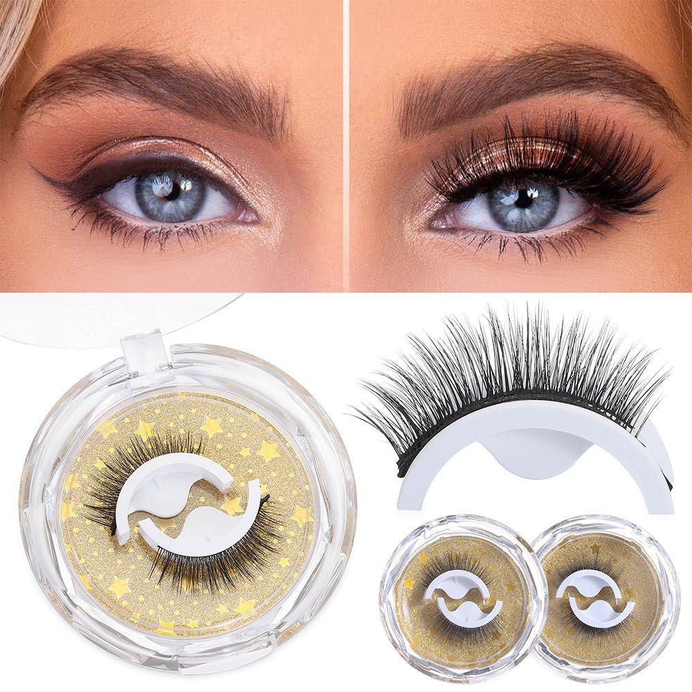 Bộ 2 Cặp Lông Mi Giả Dày Tự Dính Có Thể Tái Sử Dụng