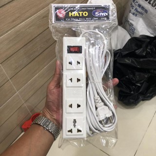 Ổ điện hato dây 5m_4 lổ cắm