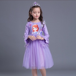 Váy elsa dài tay