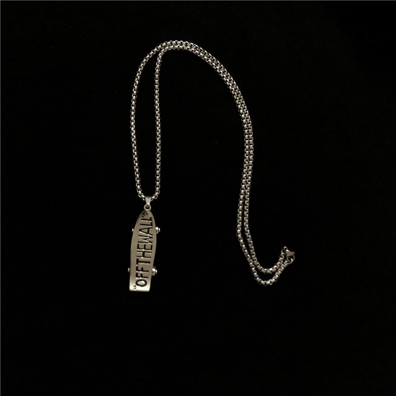 Dây Chuyền Mặt Ván Trượt Phong Cách Hip Hop Cá Tính