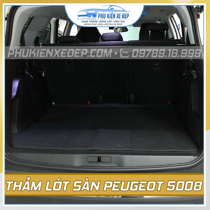 Thảm lót sàn ô tô Kata CAO CẤP cao su Thái Lan cho xe Peugeot 5008/3008, vừa khít sàn xe, không lo ẩm mốc