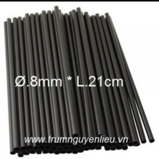 50 ống hút trà sữa phi 8 (ko hút dc trân châu)