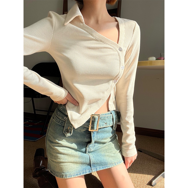 Áo Thun Tay Dài Thiết Kế Độc Đáo Thời Trang Mùa Hè Quyến Rũ Cho Nữ