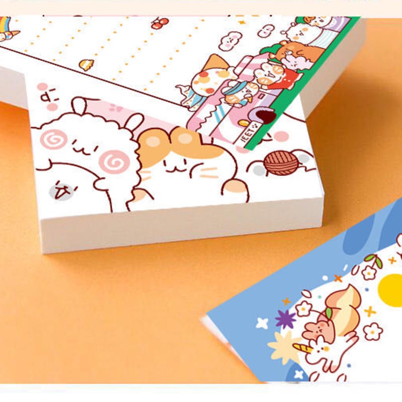 🐼 MKBK 🐼 【🎁 Mua 3 tặng 1】 Giấy note miếng dán ghi chú sticky note giấy màu đồ dùng học tập dễ thương animal giấy đánh dấu giá re văn phòng phẩm dễ thương to do list giấy trang trí sổ hashtag cầm tay