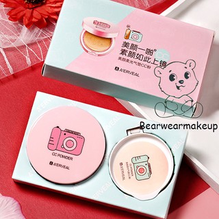 Full set phấn nước nền a'erveal cc powder tặng kèm lõi thay thế