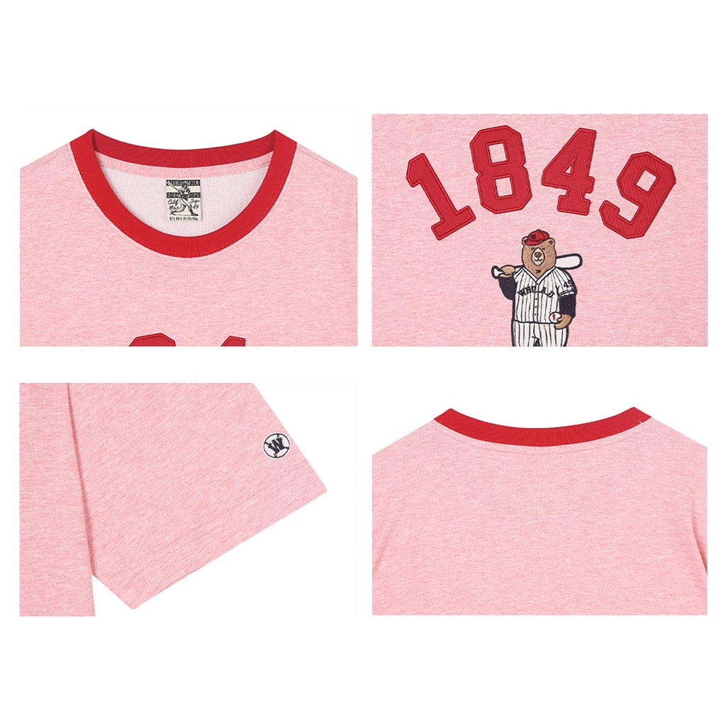 Áo phông WHOAU WHRAB2541U họa tiết chơi bóng chày xinh xắn
