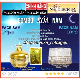 COMBO KEM FACE NHÂN SÂM NGÀY + KEM FACE NÁM ĐÊM Đánh bay nám tàn nhang - tri ân phái đẹp