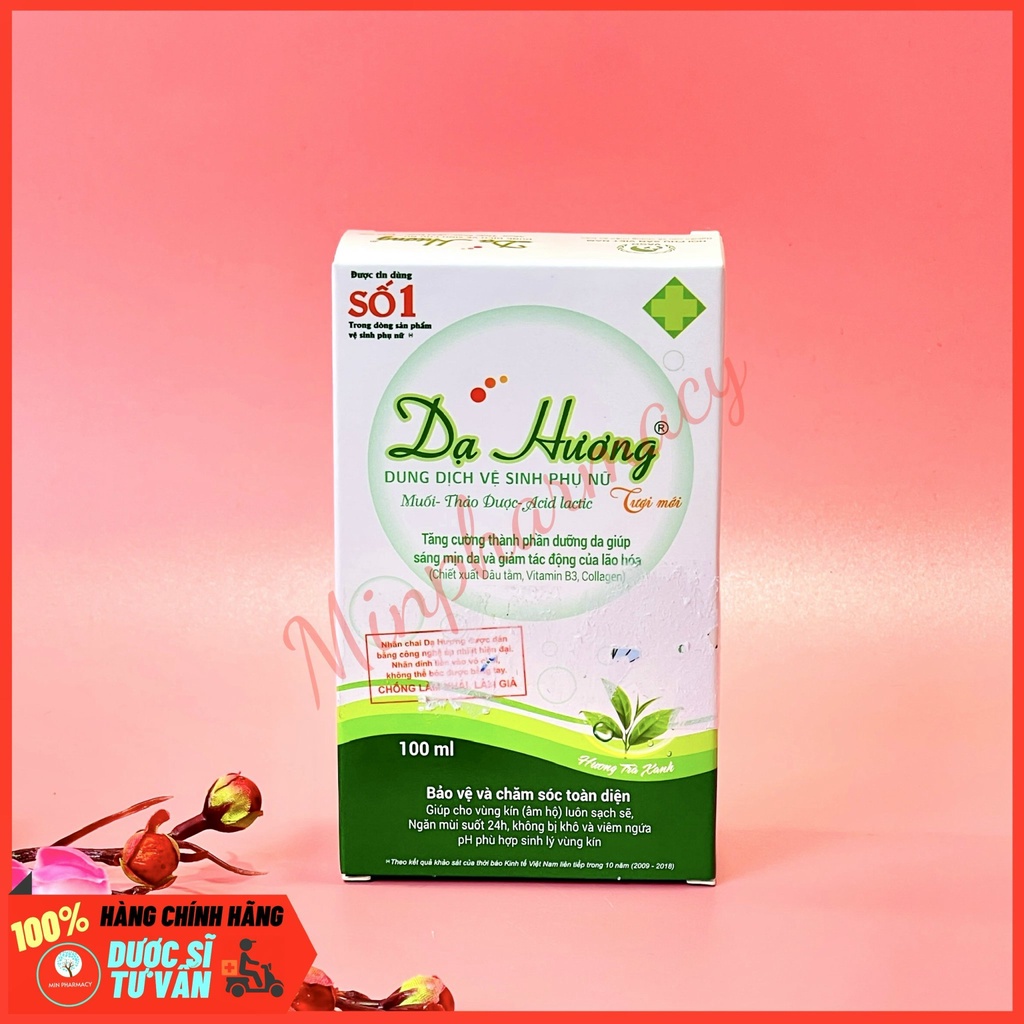 Dung Dịch Vệ Sinh Phụ Nữ DẠ HƯƠNG Trà Xanh - Minpharmacy