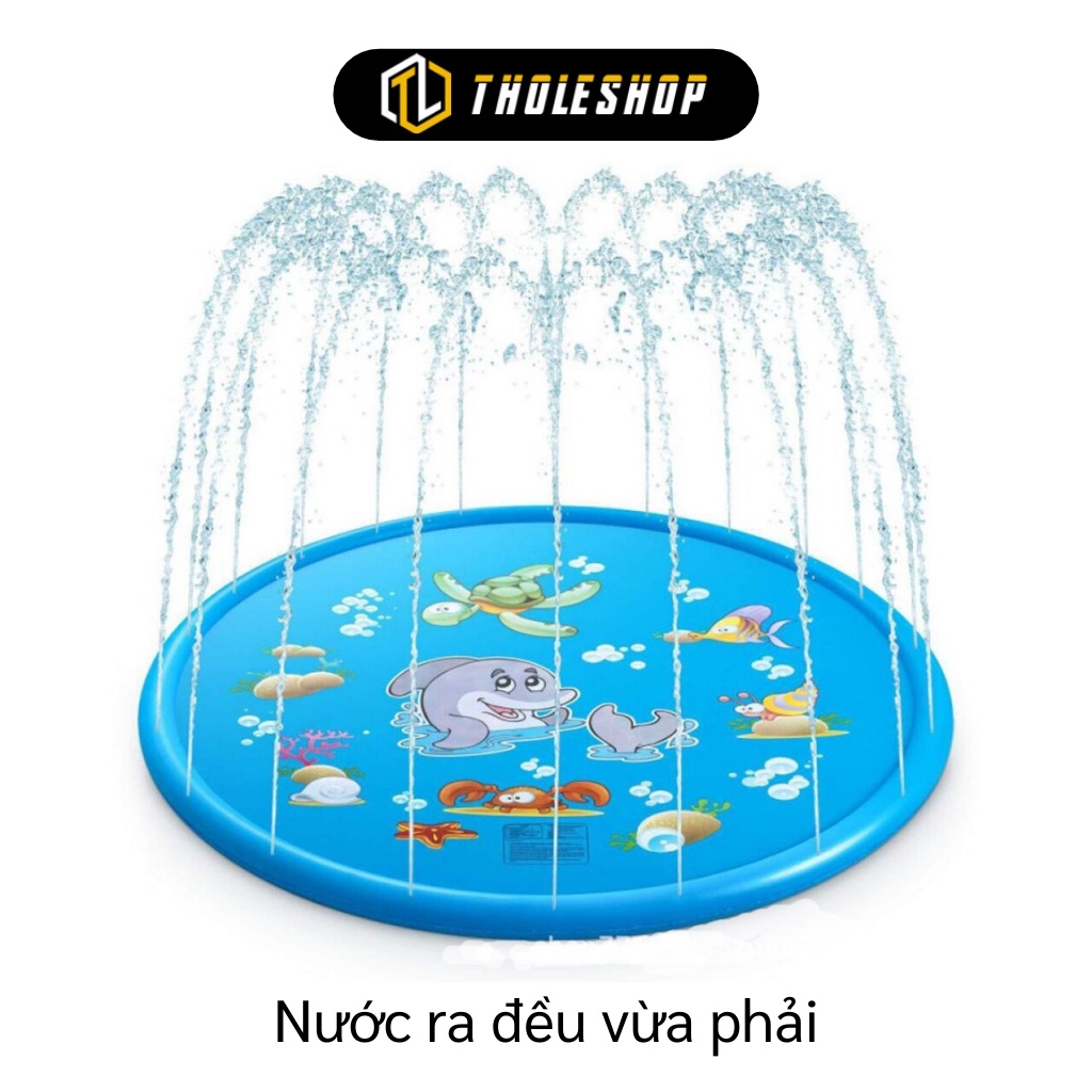Đệm Bơm Hơi Phun Nước - Thảm Nước Bồn Tắm Ngoài Trời 1.7m Cho Bé Vui Chơi 9383