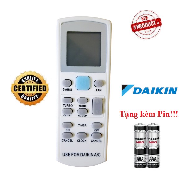 [Mã ELFLASH5 giảm 20K đơn 50K] Điều khiển điều hòa Daikin các dòng Daikin ATKA ATKQ ATKC ATF FTHF FTC FTV FTKQ- Hàng tốt