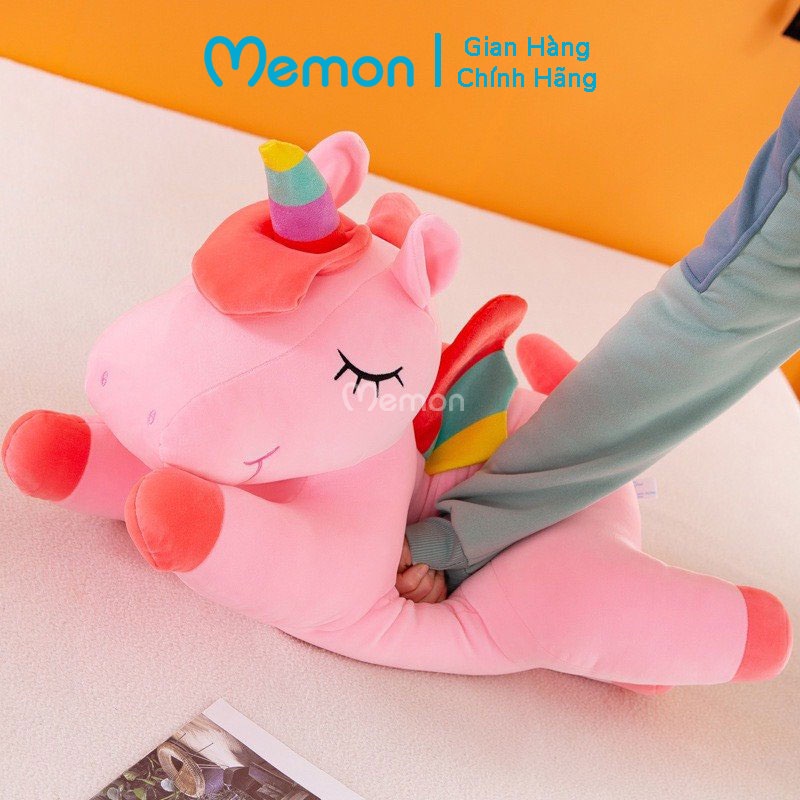 [Mã LIFEMALL2505 giảm 10% đơn 250K] Gấu Bông Unicorn Nằm, Shop Memon Cao Cấp.