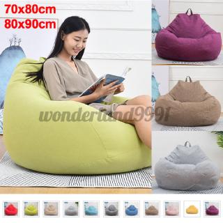 Vỏ bọc lớn dành cho ghế lười hạt đậu đặt trong nhà dành cho người lớn size 70x80cm/80x90cm
