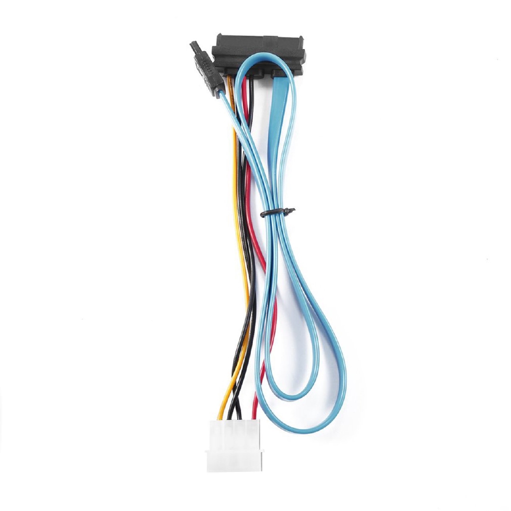 E 7 Pin SATA Serial ATA to SAS 29 Pin & 4 Pin Cable Male Connector Adapter