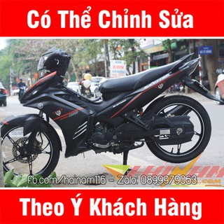 Tem Trùm Exciter 135 Đen Chỉ Đỏ