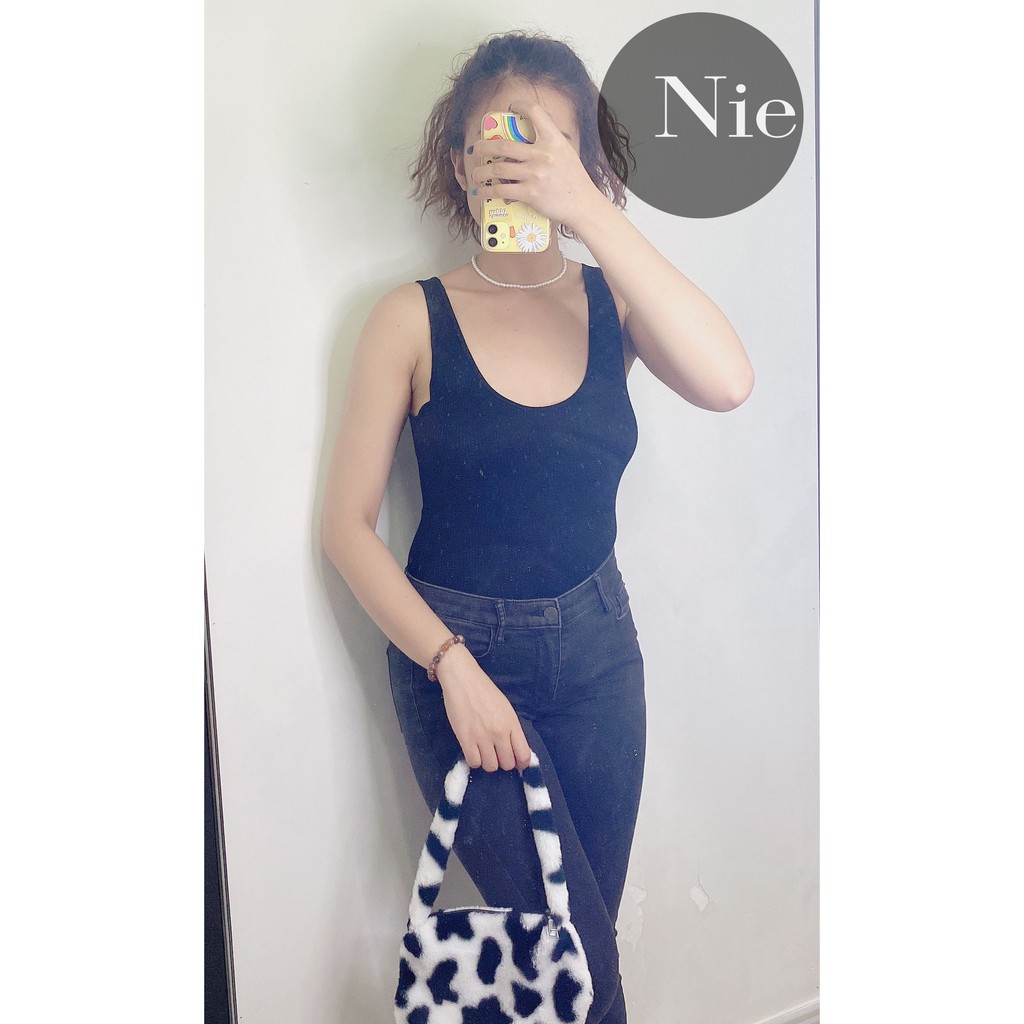 Bodysuit sát nách thun gân tự tin năng động✊