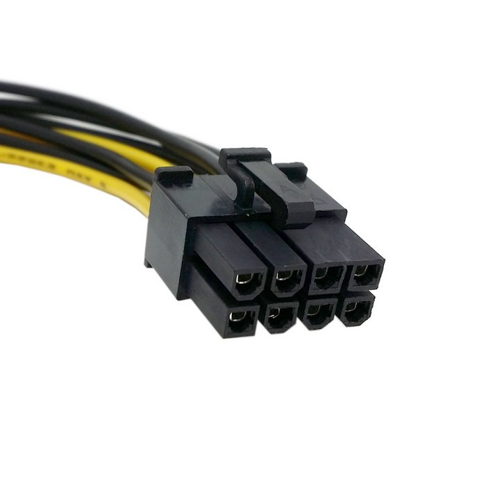 Cáp chuyển 2 cổng 4 pin ra cổng nguồn phụ 8 pin VGA