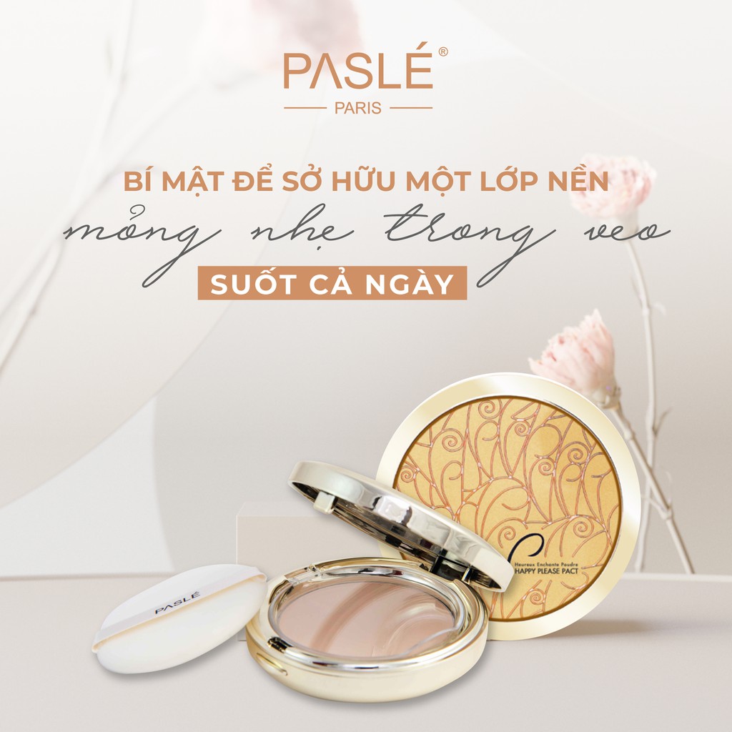 Phấn Phủ Dạng Bột Nén GOLDEN HAPPY PLEASE PACT PASLÉ Duy Trì Độ Ẩm Không Gây Mốc Da - 11.5g/ hộp | BigBuy360 - bigbuy360.vn