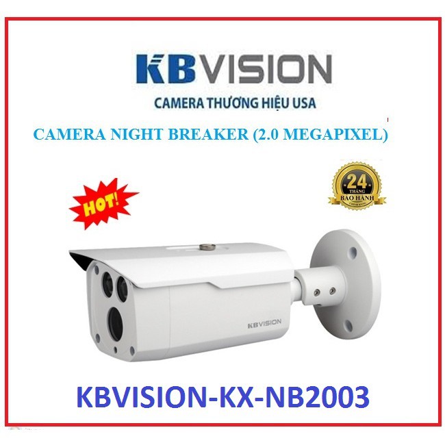 [KX-NB2003] Camera HDCVI thân hồng ngoại 2.1 Megapixel KBVISION KX-NB2003