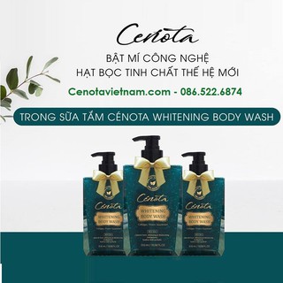 Sữa tắm Trắng da Dưỡng ẩm CENOTA Hương nước hoa thơm lâu KHÔNG nhờn dính
