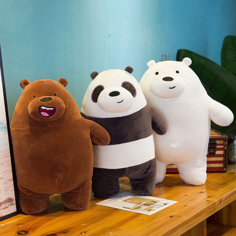 Set 3 Chú Gấu Nhồi Bông Ngủ Ngon 3 Kiểu Dáng Dễ Thương