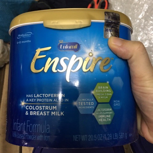 Sữa công thức Enfamil Enspire Infant Formula Non GMO 581g từ 0 - 12 tháng HÀNG NHẬP