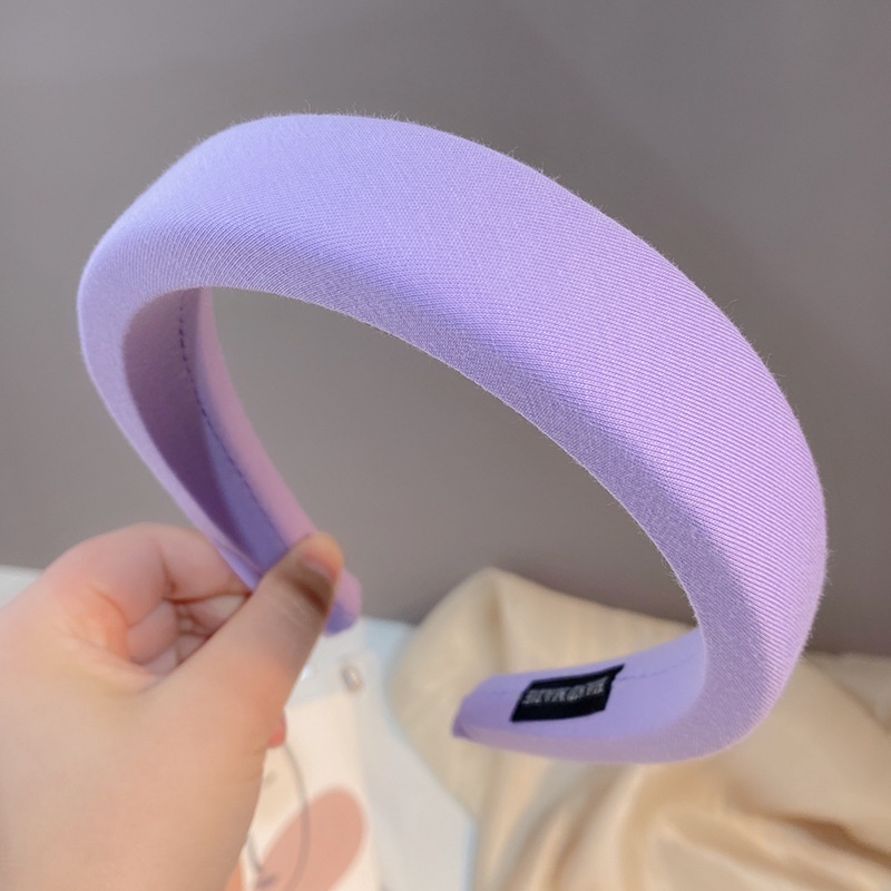 Băng Đô Cài Tóc Bản Rộng Bằng Xốp Mềm Mại Siêu Thoải Mái Dễ Phối Đồ Tiện Dụng Cho Nữ