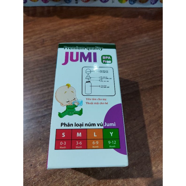 Bình sữa Jumi 60ml tặng van chống sặc