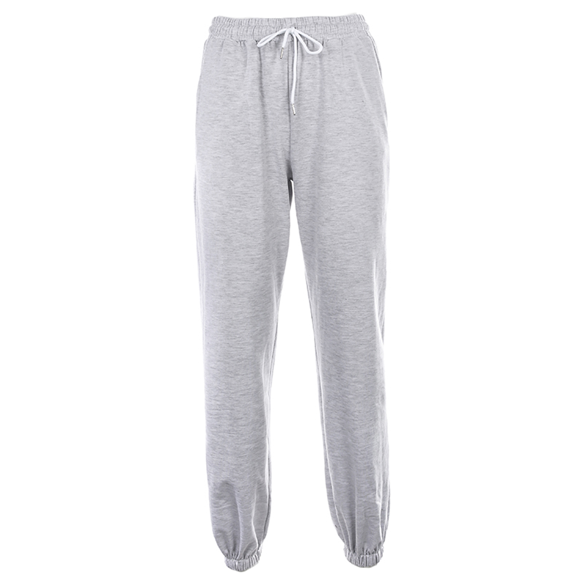 Quần jogger lưng cao màu trơn phong cách hợp thời trang cho nữ | BigBuy360 - bigbuy360.vn