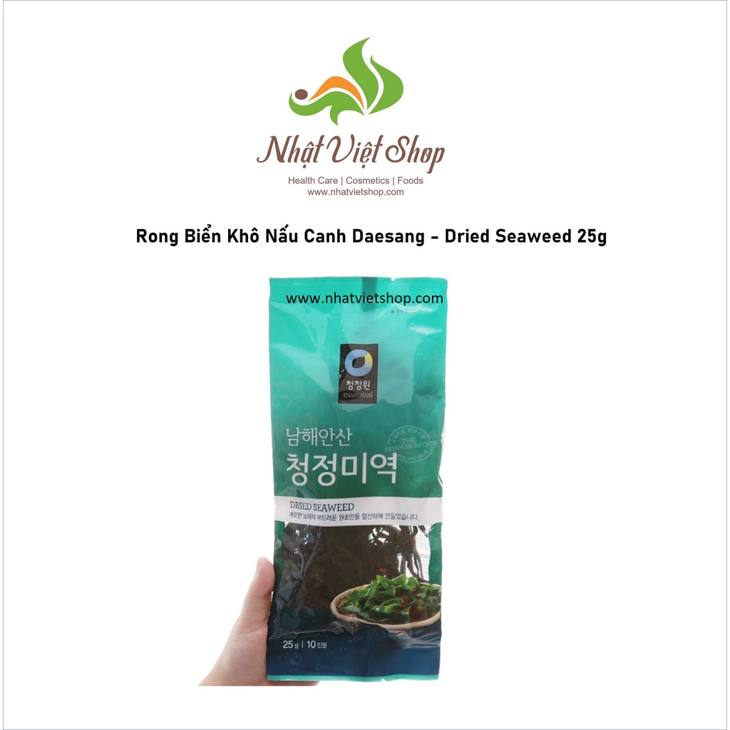 Combo 2 Bịch Rong Biển Khô Nấu Canh Daesang - Dried Seaweed 25g (Korea)