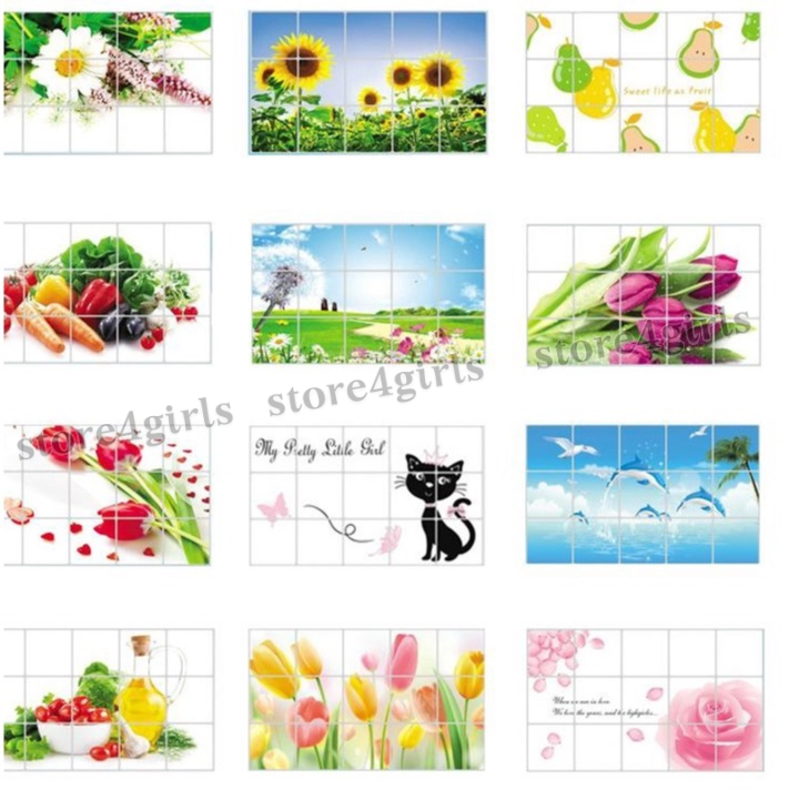 Miếng Dán Tường Nhà Bếp, Giấy dán tường, Decal dán tường chịu nhiệt cao, chống bắn dầu mỡ, trang trí căn bếp hiện đại