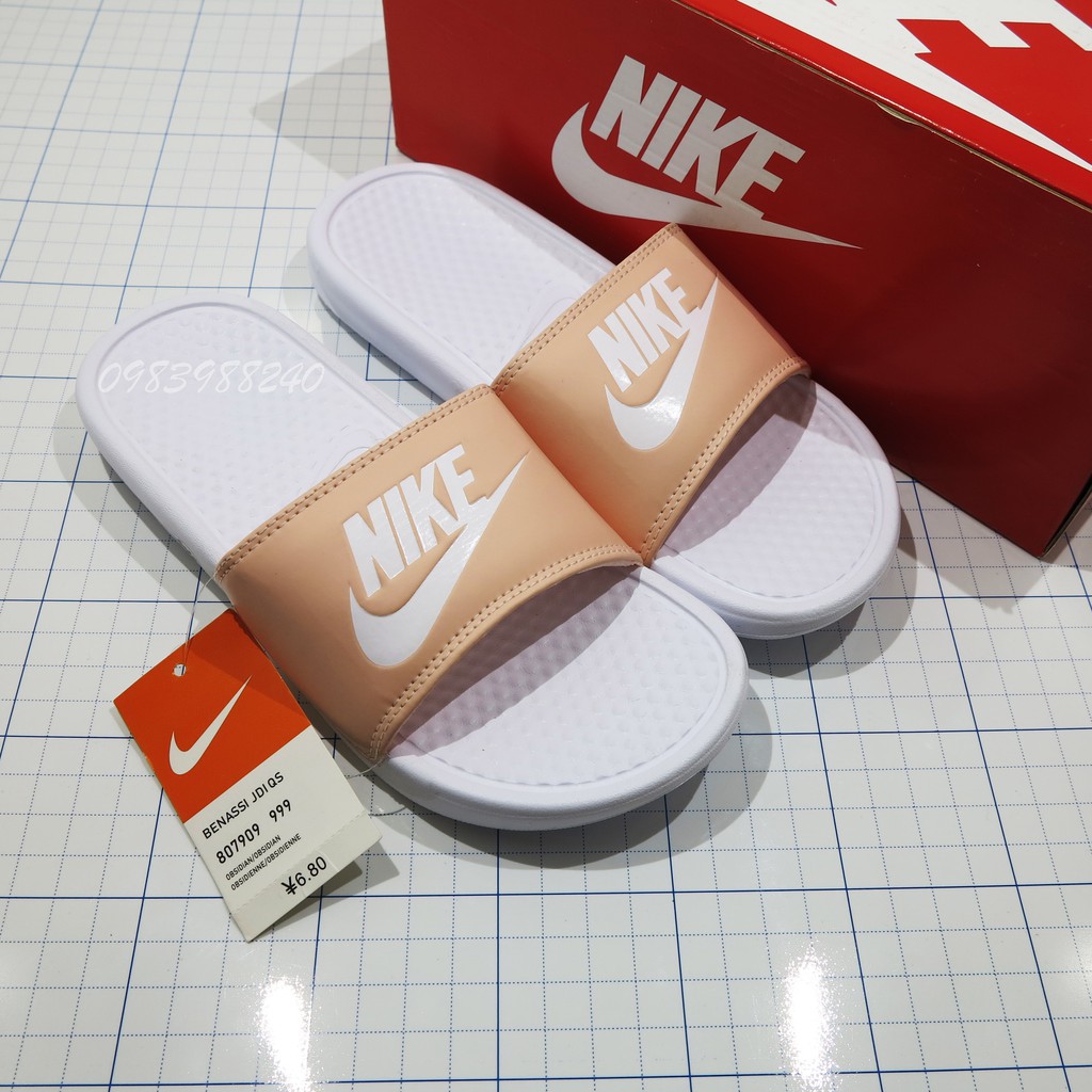 Dép Nike Nk quai ngang hai màu hot trend unisex nam nữ loại 1 cao cấp in nổi, lót dày, tem size in nhiệt, tặng kèm hộp.