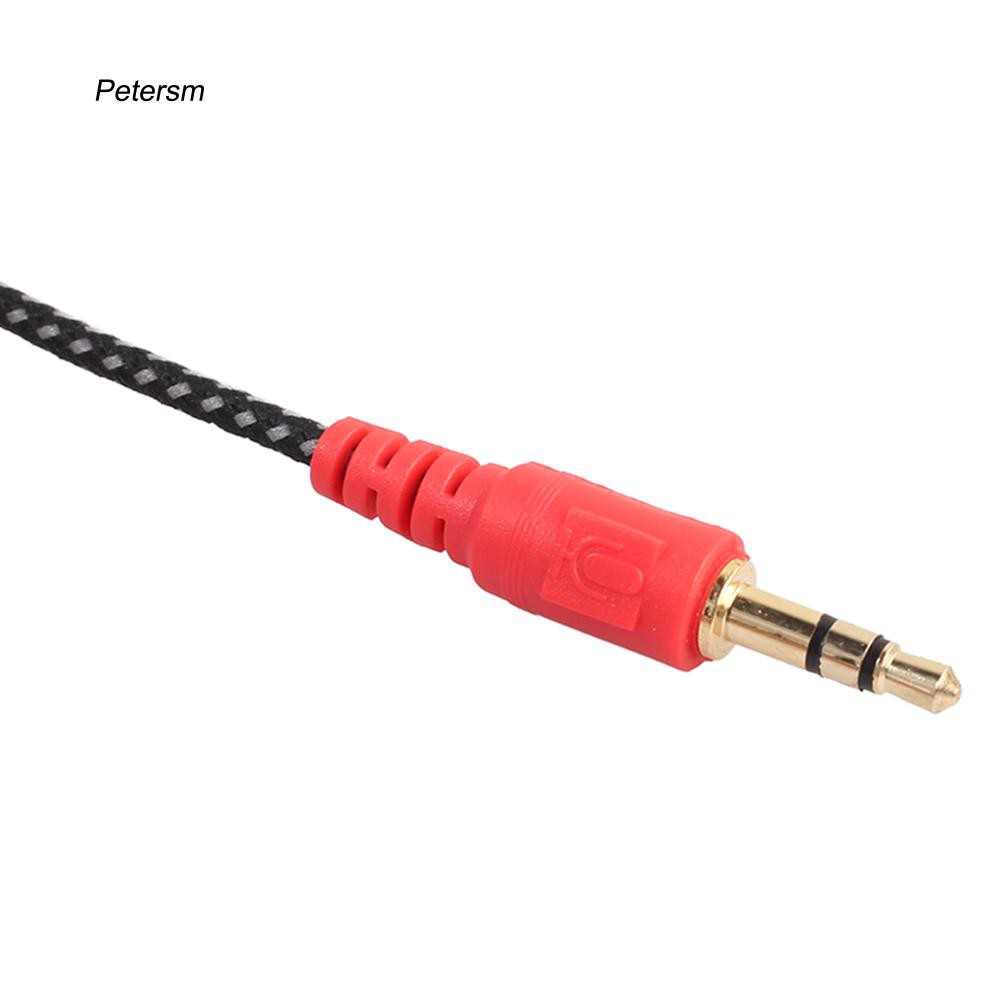 Dây cáp chia cổng âm thanh 3.5mm từ 2 đầu đực sang 1 đầu cái