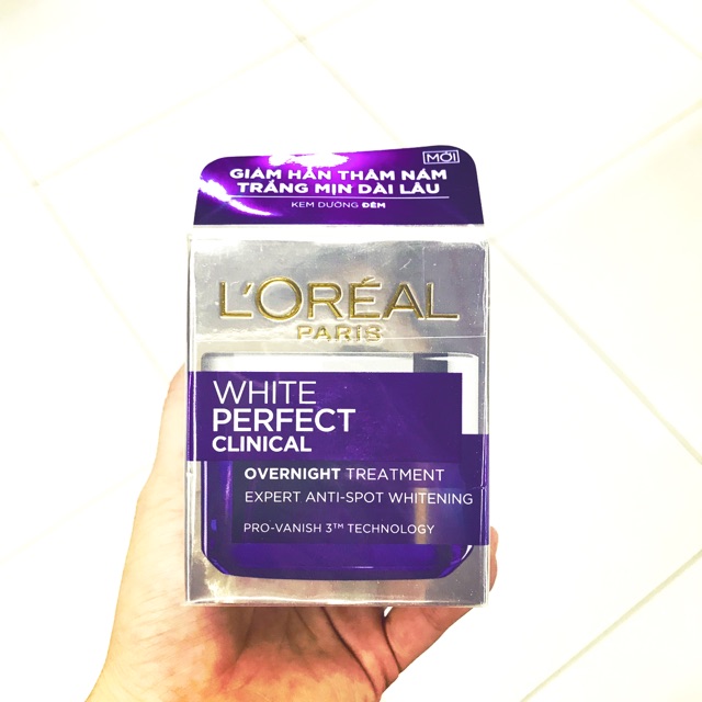 KEM DƯỠNG TRẮNG DA & GIẢM THÂM NÁM BAN ĐÊM L’OREAL WHITE PERFECT CLINICAL