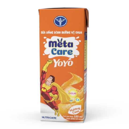 SỮA CHUA UỐNG META CARE YOYO HƯƠNG DÂU/ HƯƠNG CAM