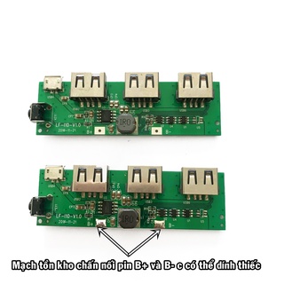 Mạch sạc dự phòng 5V2A tháo máy 3 cổng