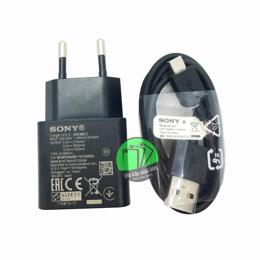 Bộ sạc nhanh 3.0 SONY UCH12, Bảo hành 12 tháng