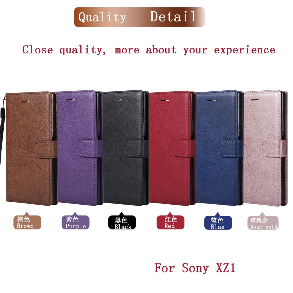 Sony Xperia Xz1 / Xz1 Mini / Xz1 Compact / Xz2 / Xz2 Mini / Xz2 Compact Xn Bao Da Thời Trang Cho Điện Thoại