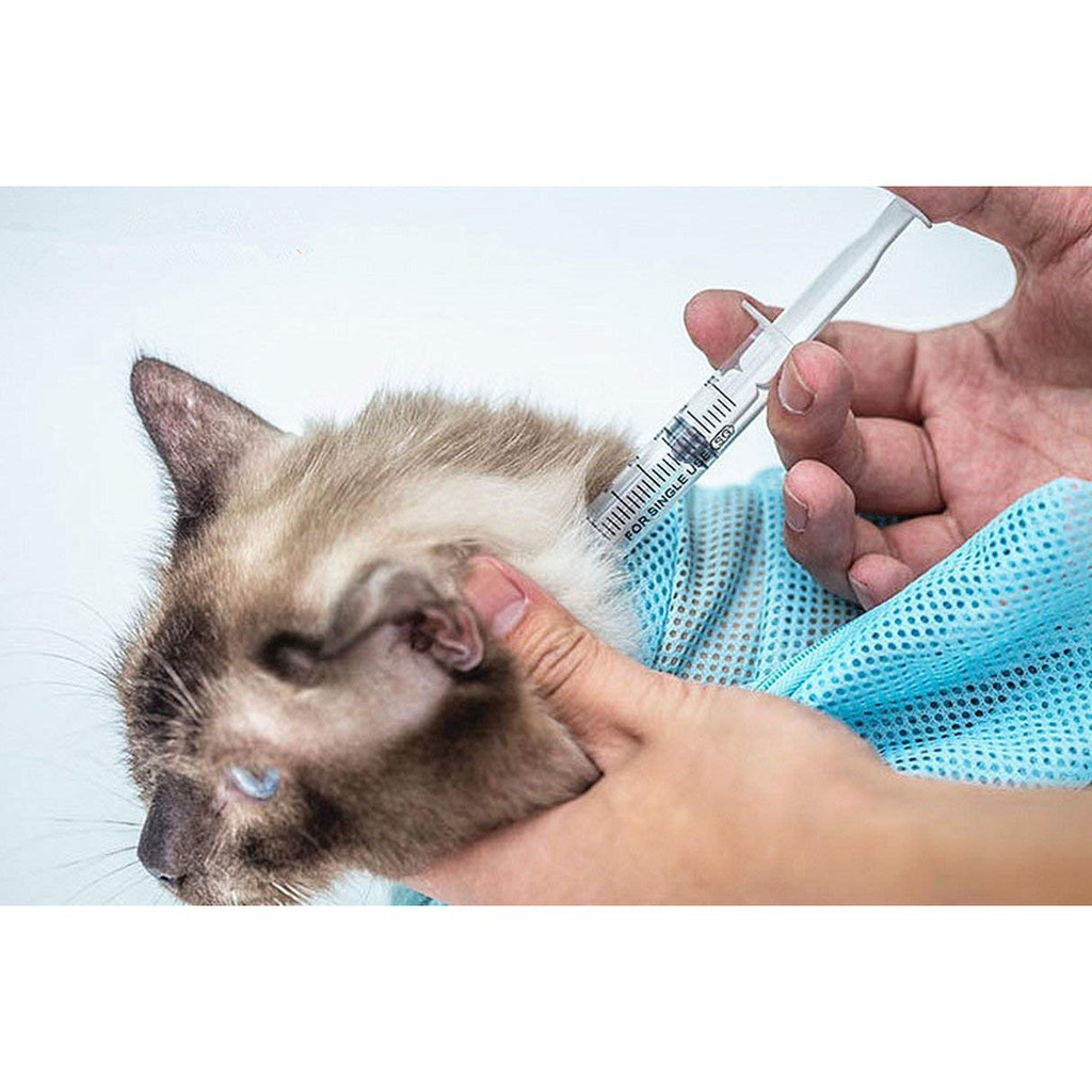 Túi lưới tắm cho thú cưng chống cào đa năng tiện dụng