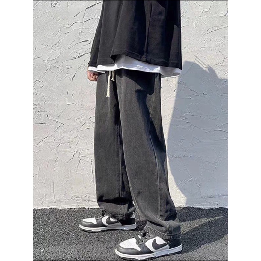 Quần jean ống rộng unisex Japan Seri 201