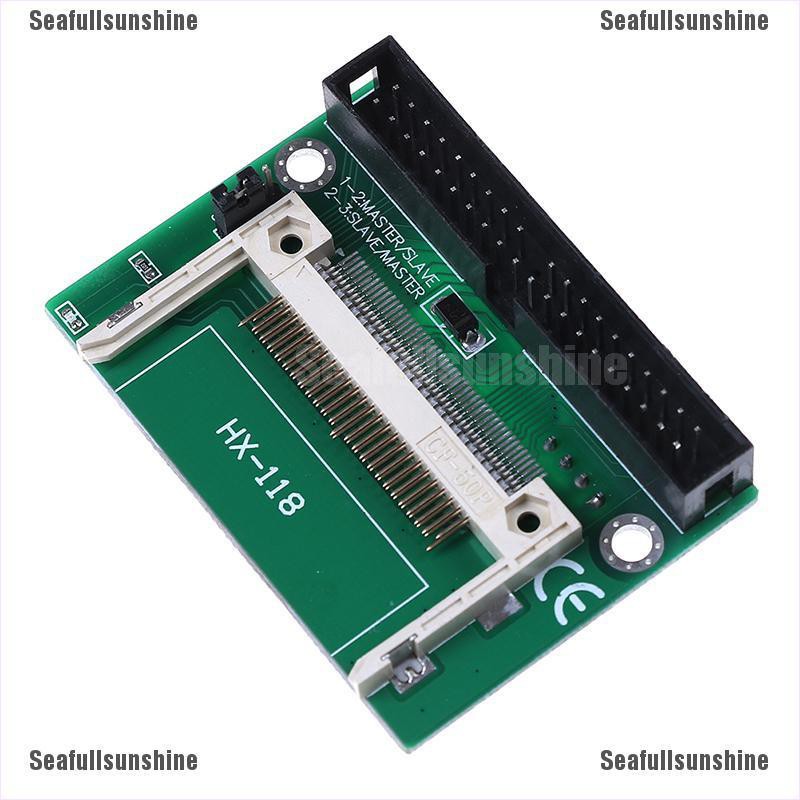 Se1pc Single Compact Flash Cf To 3.5 Ide 40pin Male Adapter Card Thẻ