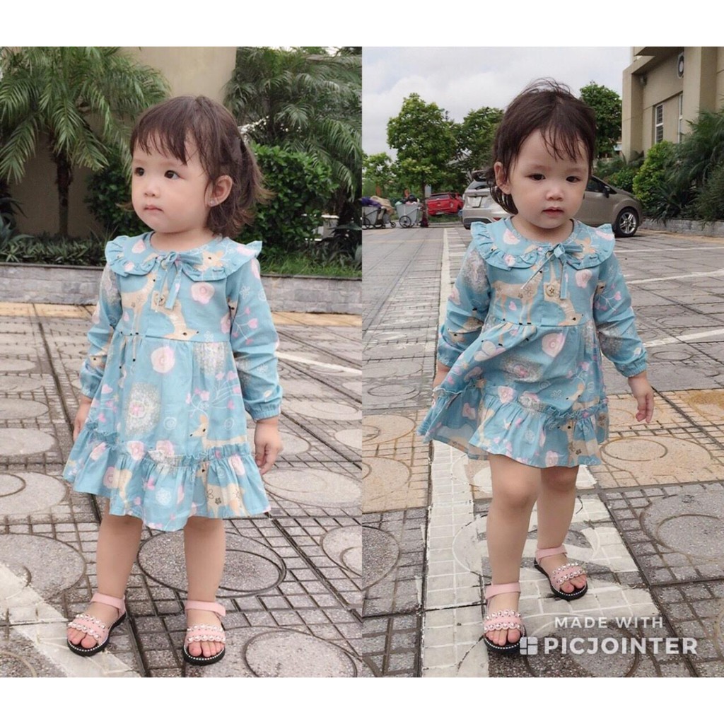 Váy chất kate dành cho bé 8 - 18 kg-thanh lý
