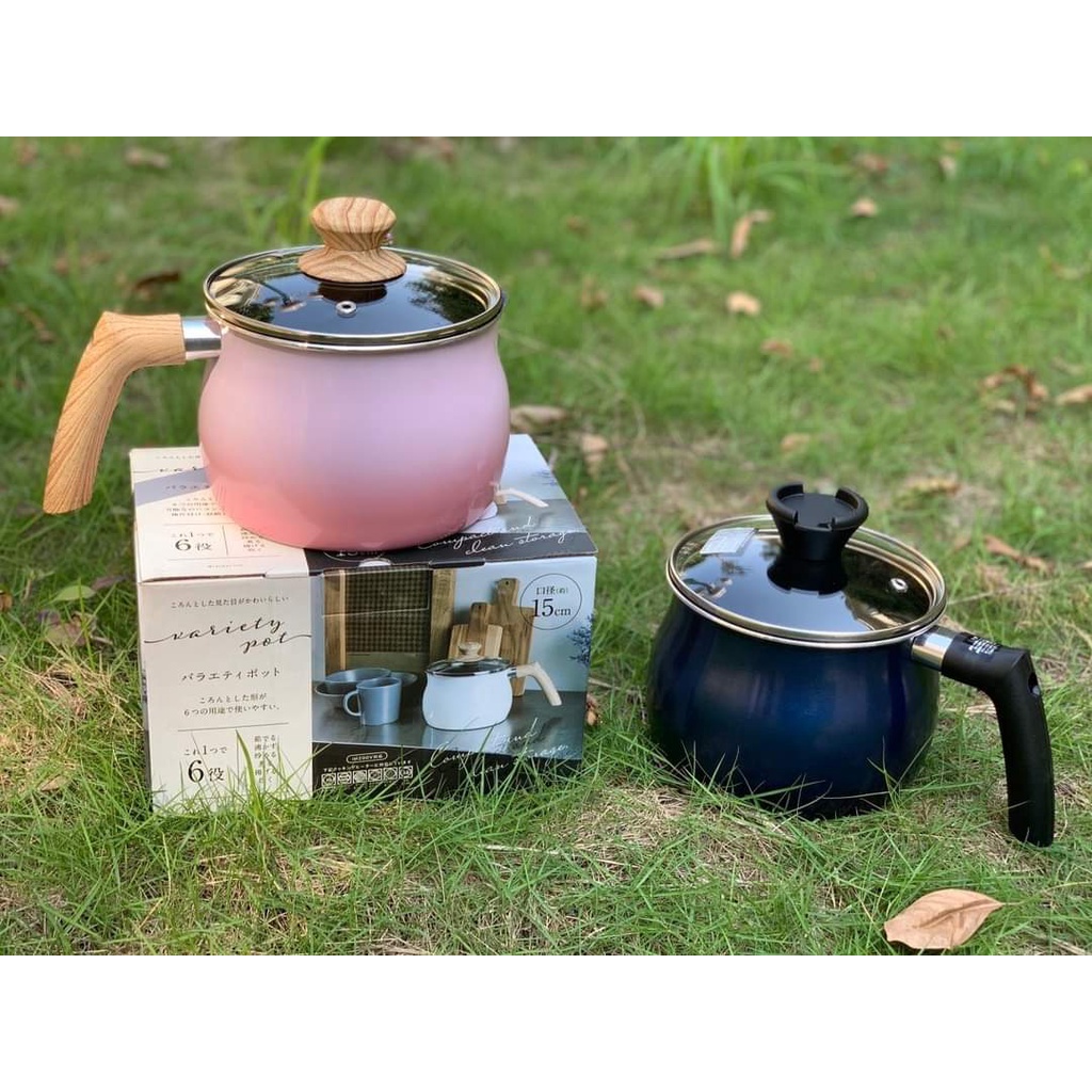 Nồi chiên ngập dầu có vòi rót 15cm Nhật Bản