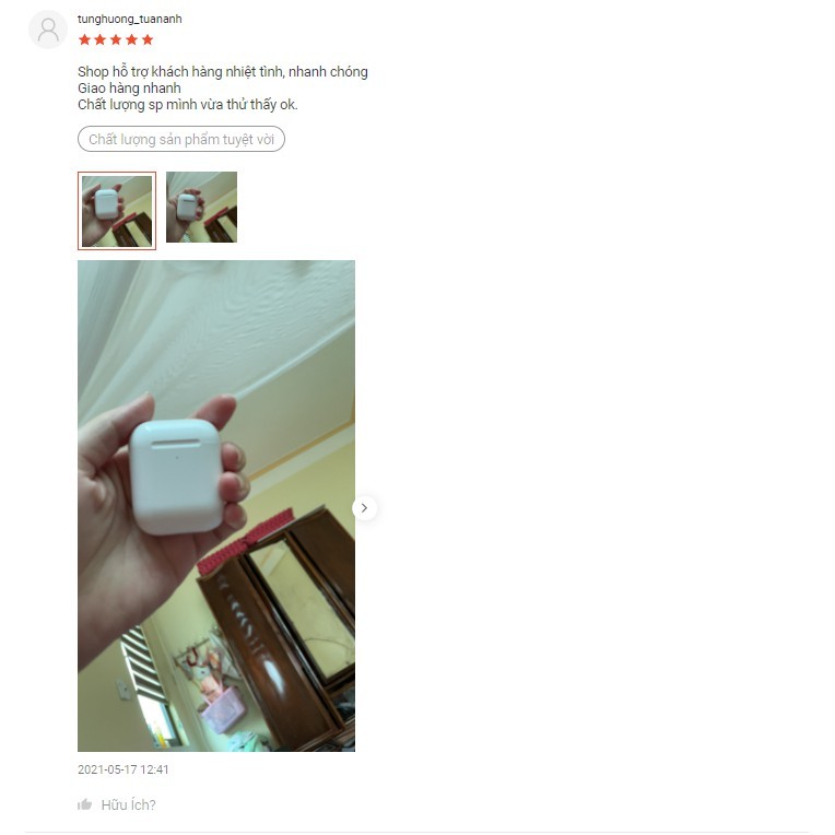 Tai Nghe Hổ Vằn Alrpods 2 - Âm Cưc Phê , Nghe Liên Tục 5-6h ,Đổi Tên, Định Vị , Sạc không dây - [PK.Tốt - BH 12 Tháng] | BigBuy360 - bigbuy360.vn