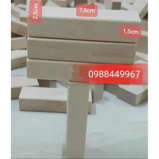 Combo 50 thanh xếp hình gỗ domino