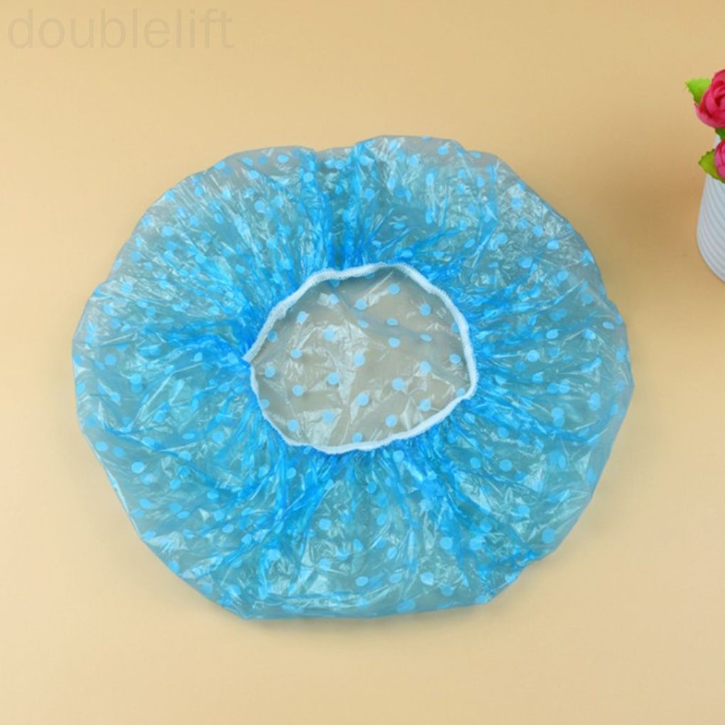 6 Mũ trùm tóc làm từ nhựa trong suốt dùng một lần sử dụng tiện lợi cho nữ