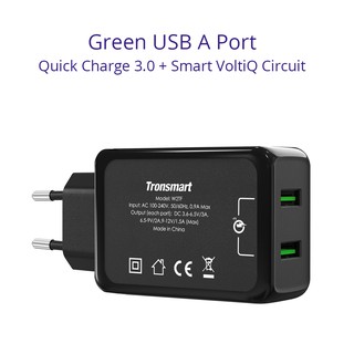 Adapter sạc Tronsmart 36W 2 cổng QC 3.0 W2TF
