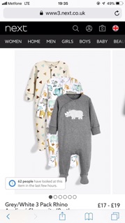 Sleepsuit Next mẫu mới 2020 (nhiều mẫu)