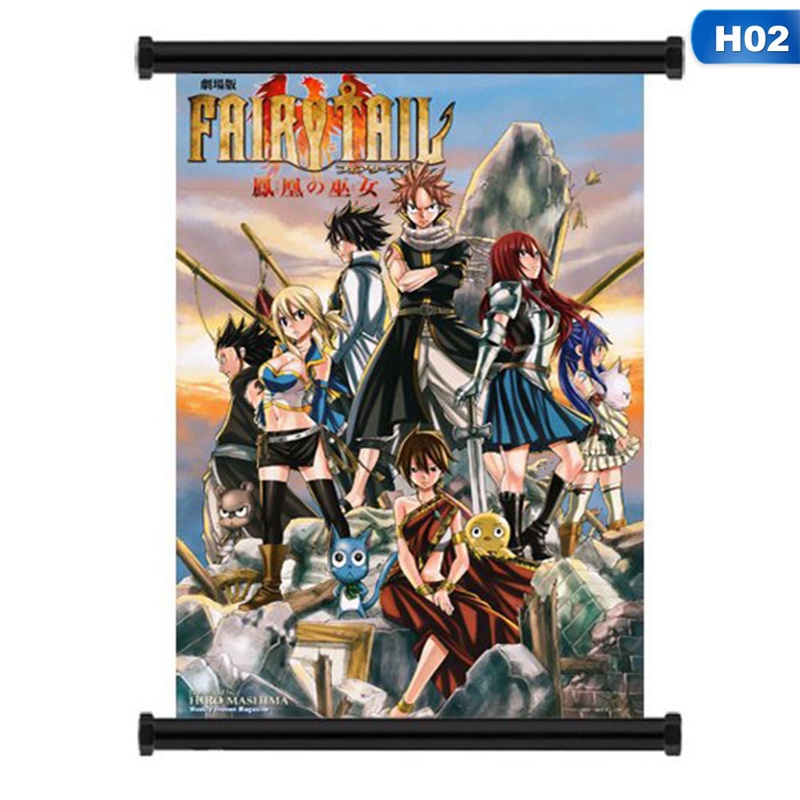 Tranh treo poster hoạt hình anime Nhật Bản Fairy Tail